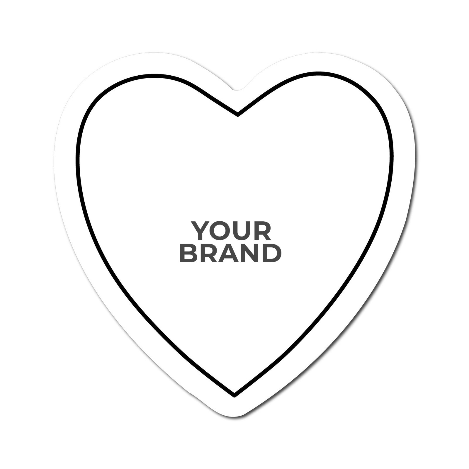 Heart 1.9" x 1.88" Shaped NoteKeeper™ Magnet 20 Mil