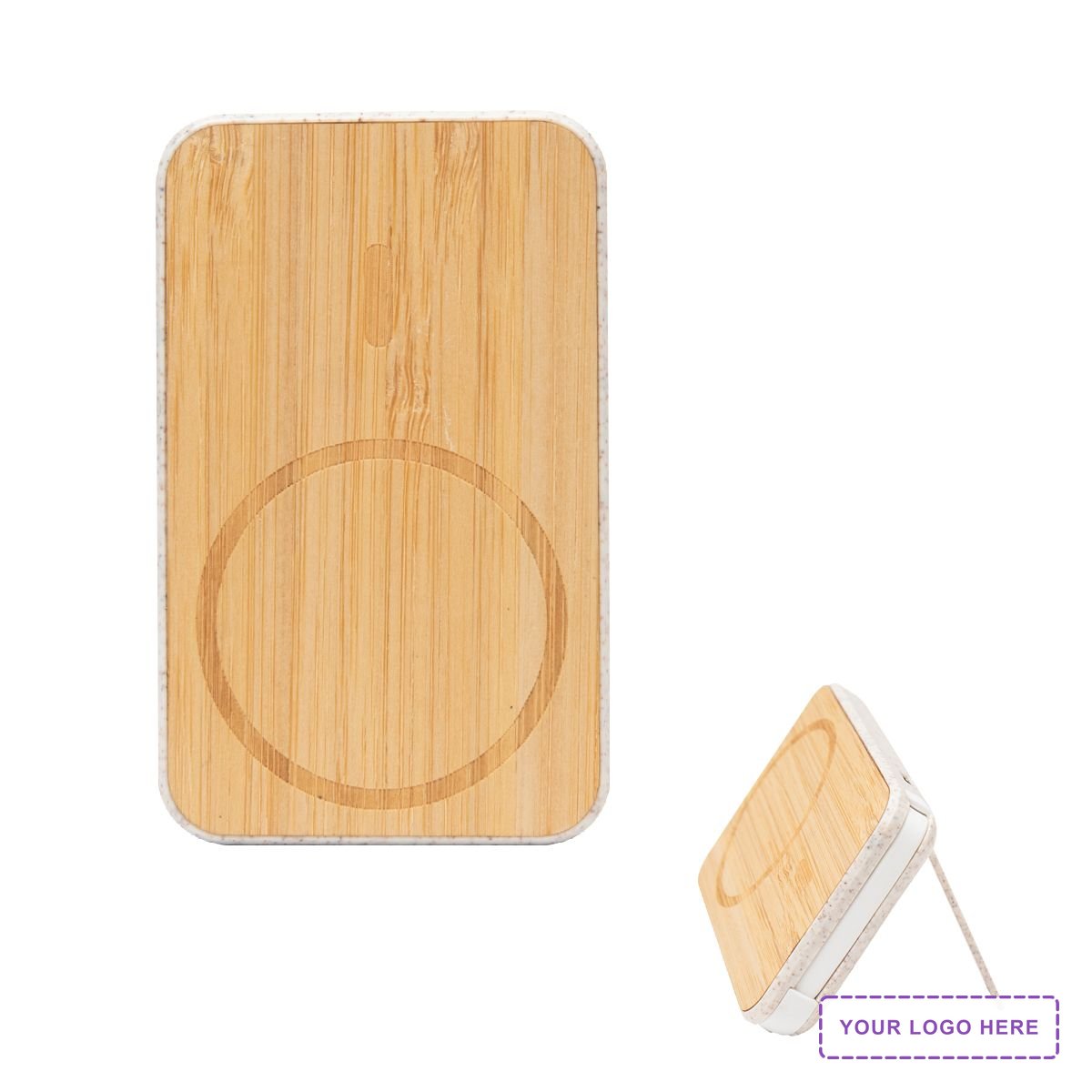 Mag Max Bamboo Wireless Charger Power Bank