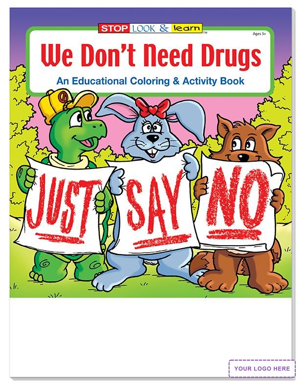 COLORING SET - We Don't Need Drugs Coloring Book Fun Pack