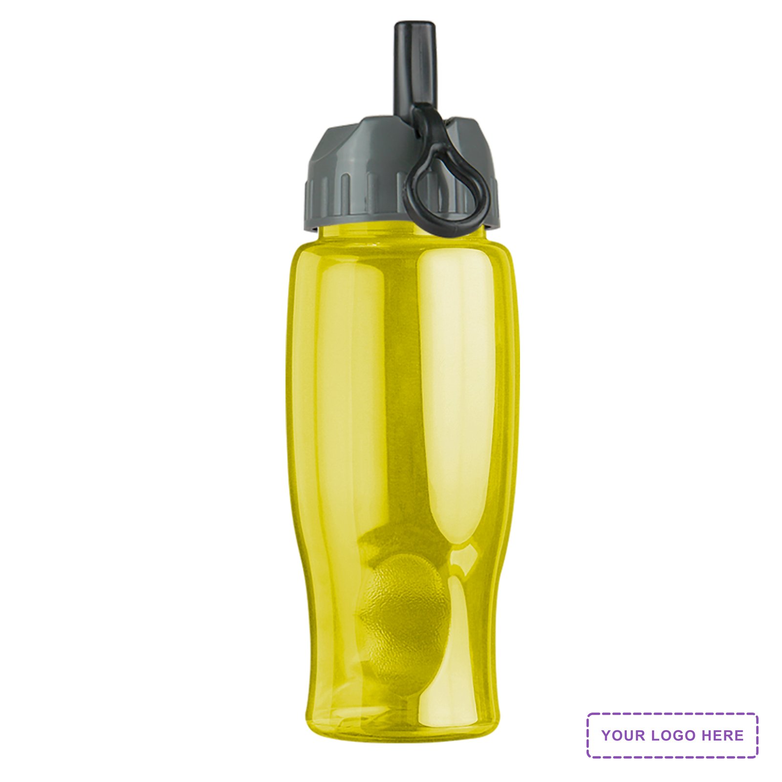 Garyline® Poly+ Bottle with Ring-Straw Lid - 27 oz.