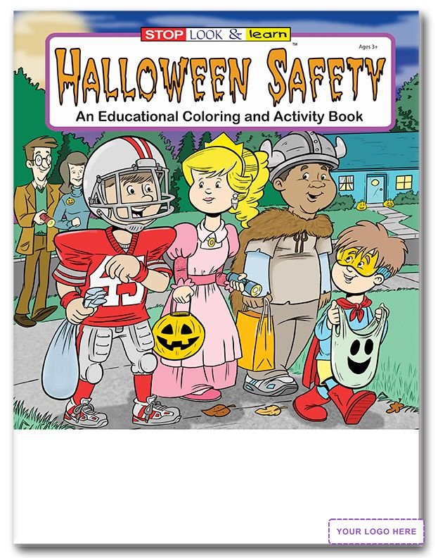 COLORING SET - Halloween Safety Coloring Book Fun Pack