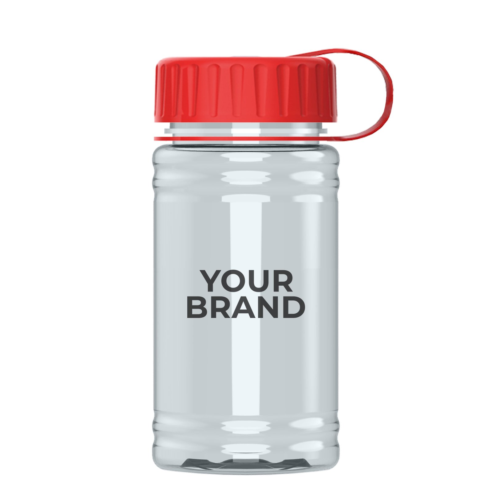 Garyline® Mini RPET Bottle with Tethered Lid - 16 oz.