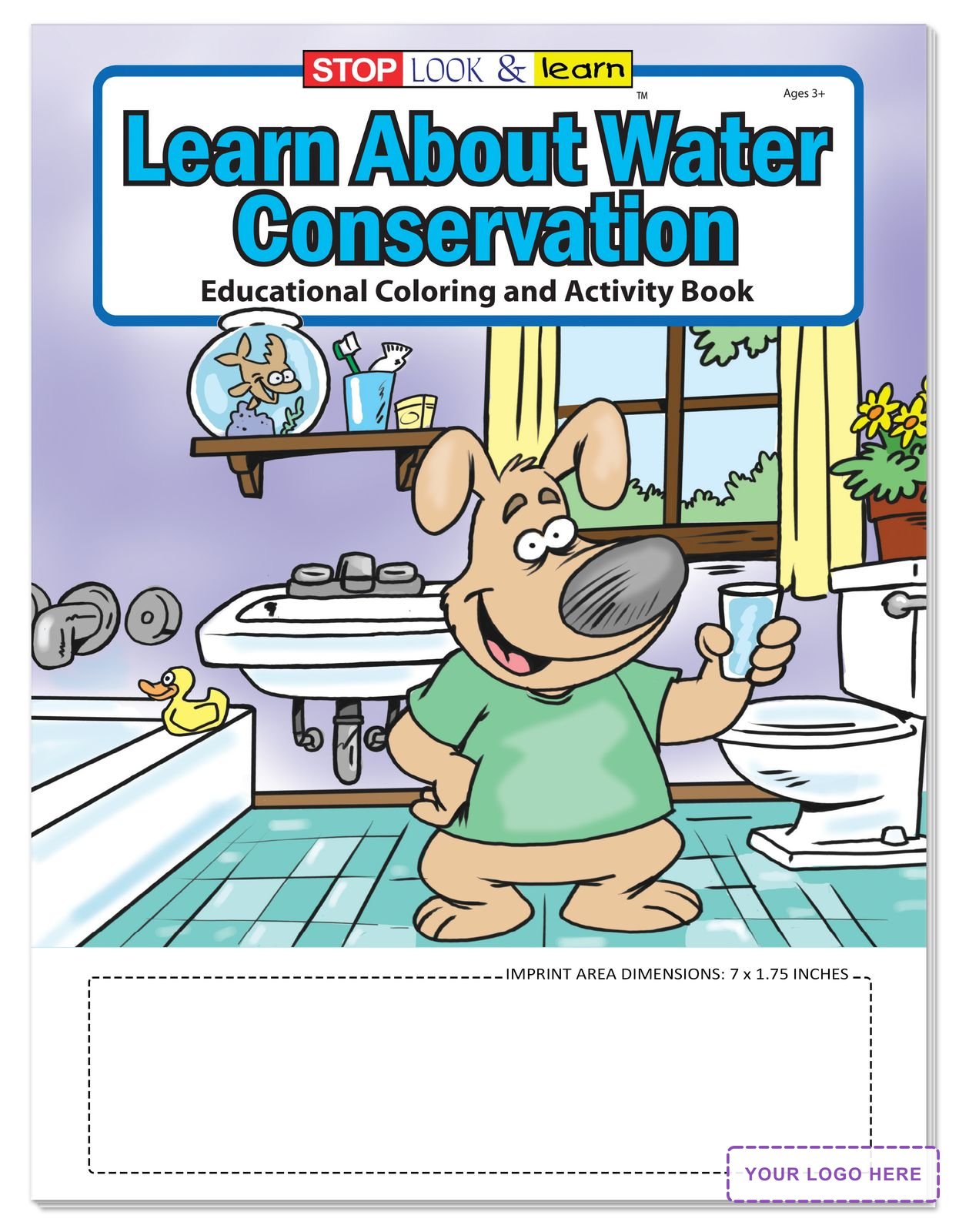 COLORING SET - Learn About Water Conservation Coloring Book Fun Pack