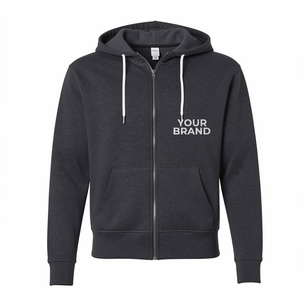 Unisex Lightweight Full-Zip Hooded Sweatshirt - AFX90UNZ