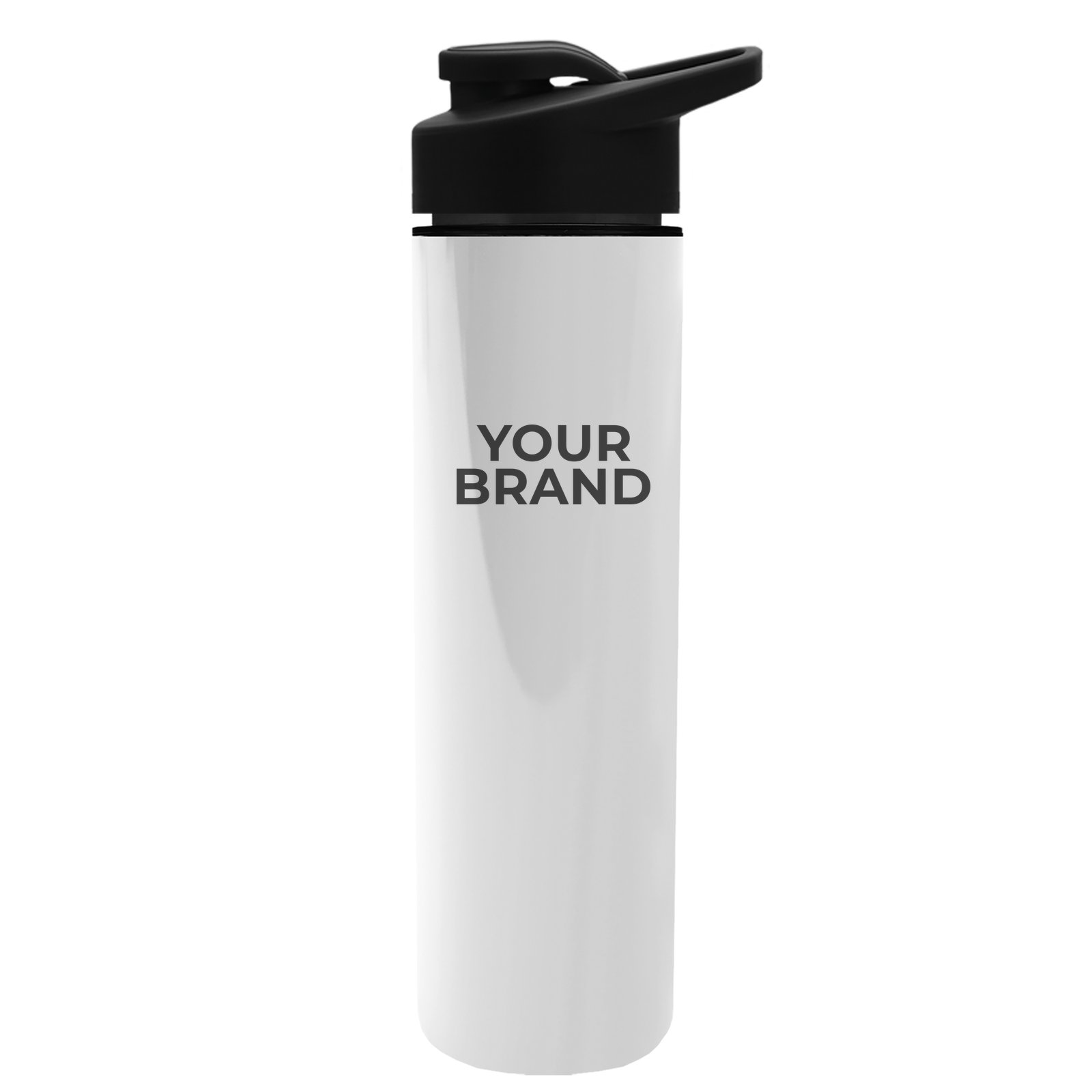 Garyline® Slim Double-Wall Insulated Bottle with Drink-Thru Lid - 16 oz.