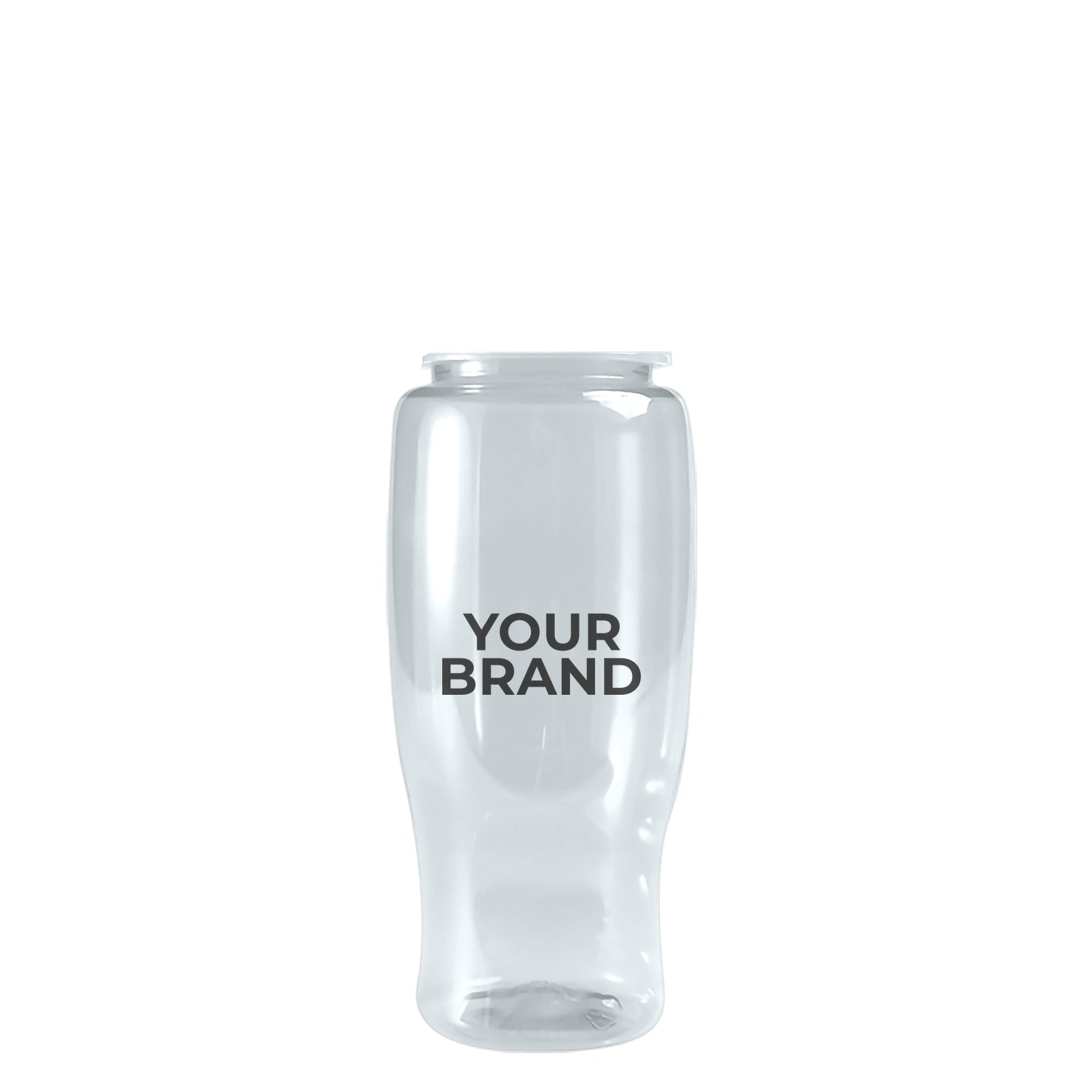 Garyline® Poly+ Recycled Bottle with Ring-Straw Lid - 27 oz.