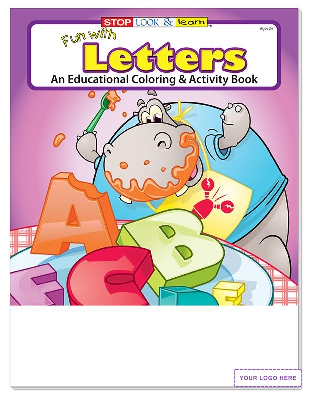 COLORING SET - Fun With Letters Coloring Book Fun Pack