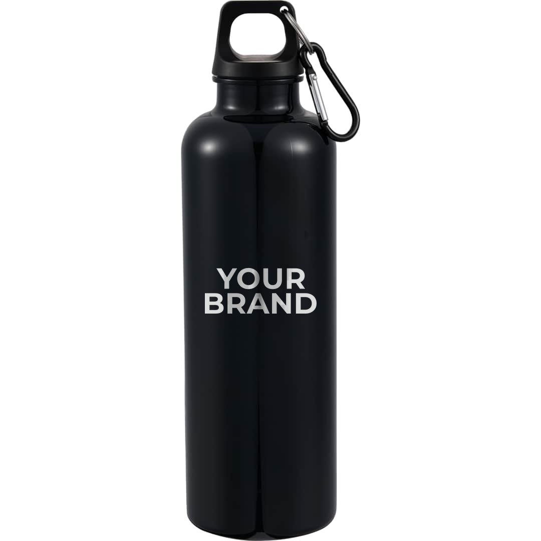 Race 25oz Recycled Bottle with Carabiner