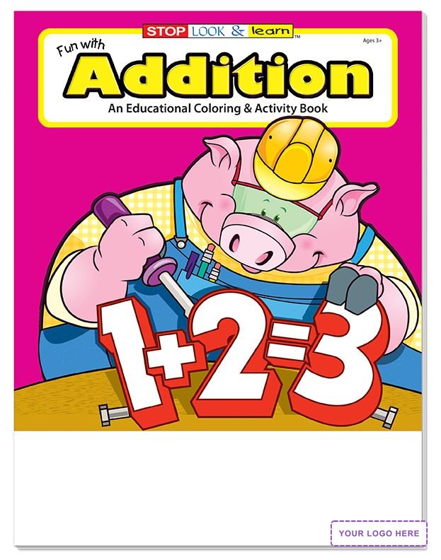 COLORING SET - Fun With Addition Coloring Book Fun Pack