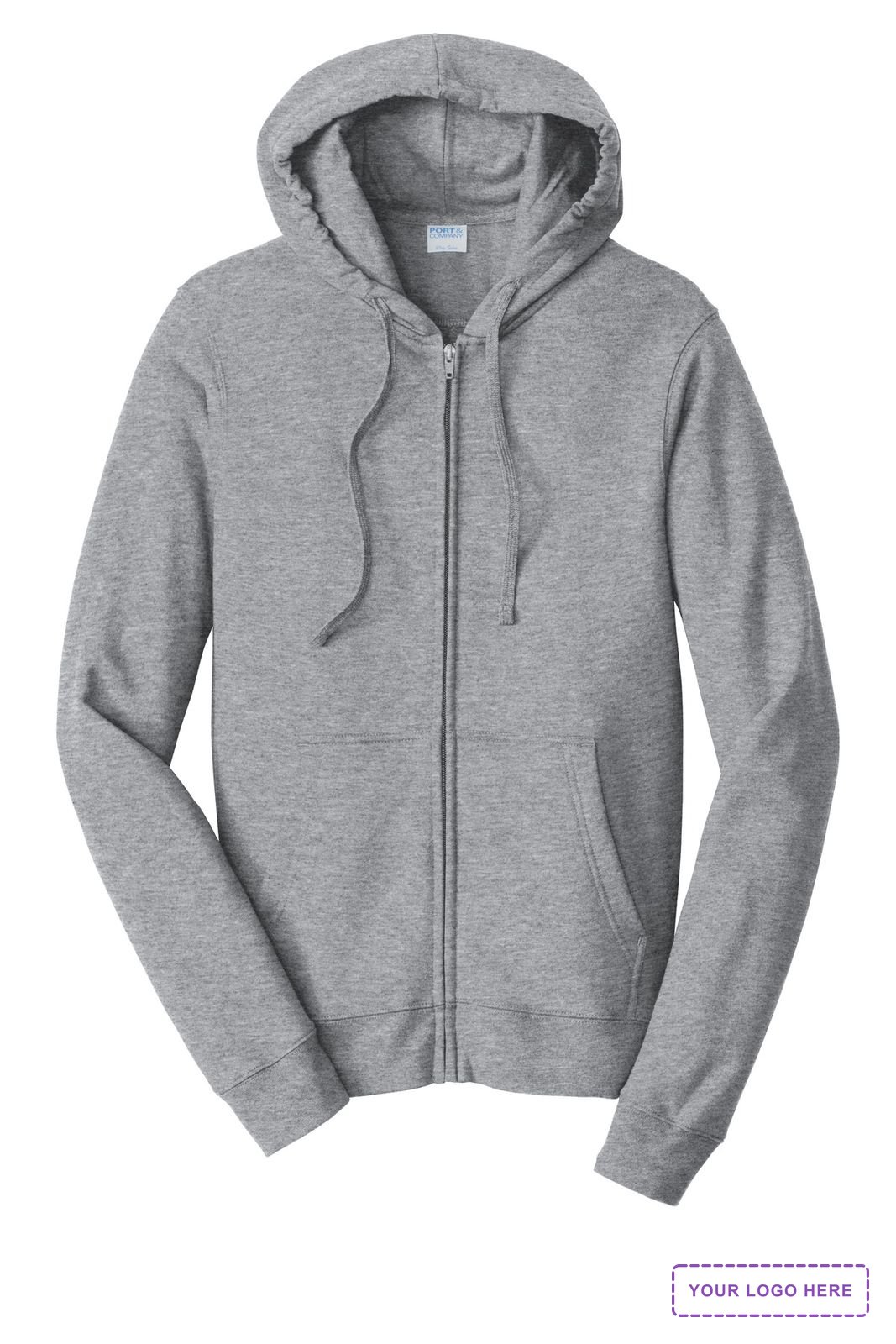Port & Co Fan Favorite Fleece Full-Zip Hooded Sweatshirt. PC850ZH