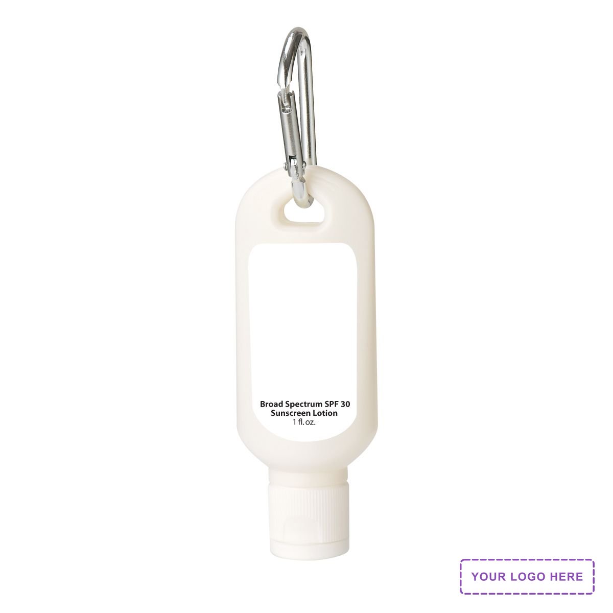 1 Oz. SPF 30 Sunscreen With Carabiner