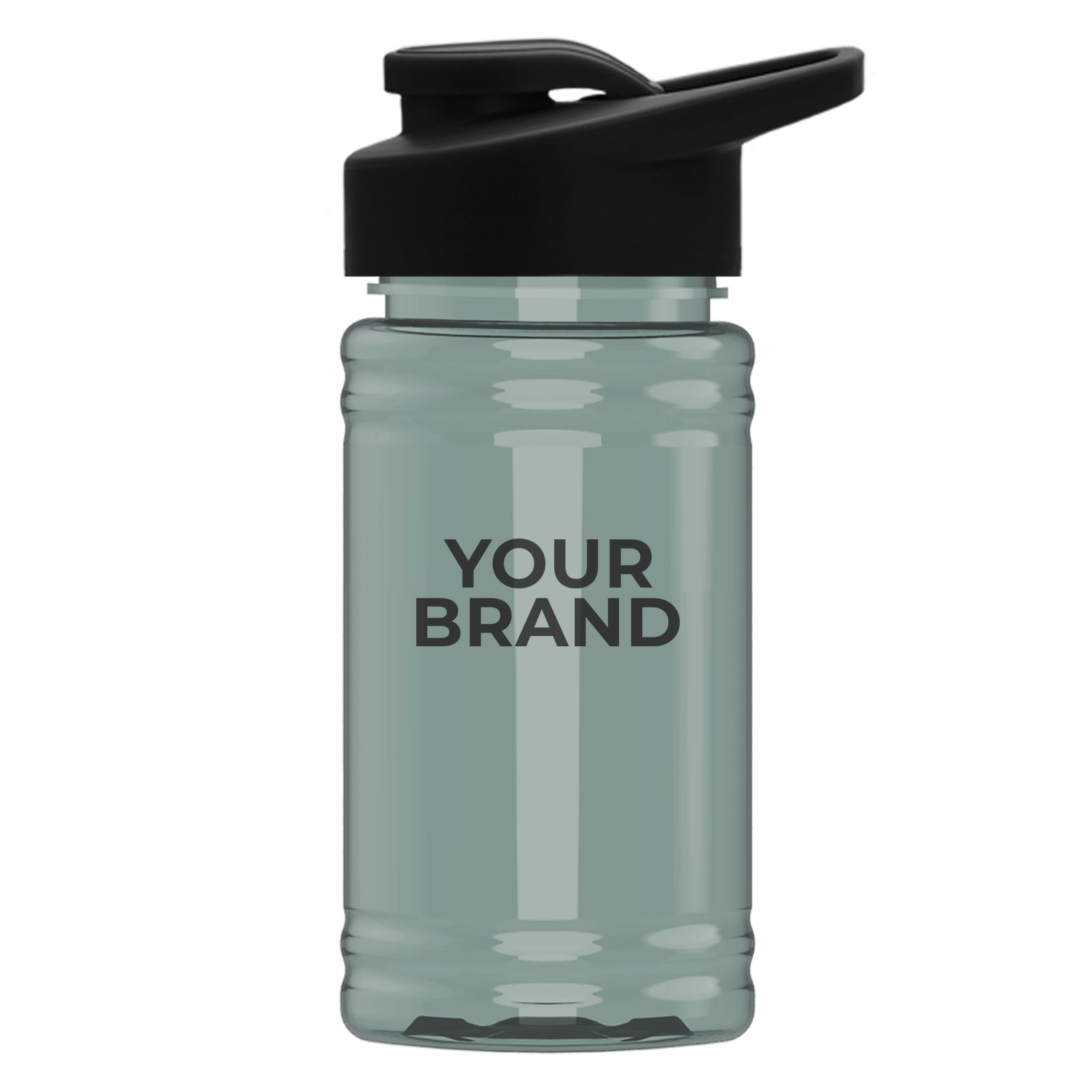 Garyline® Mini RPET Bottle with Drink-Thru Lid - 16 oz.