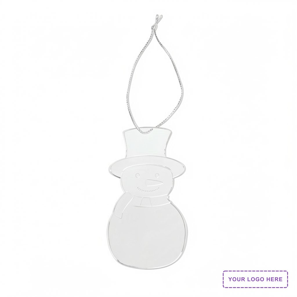 Acrylic Style Snowman Ornament