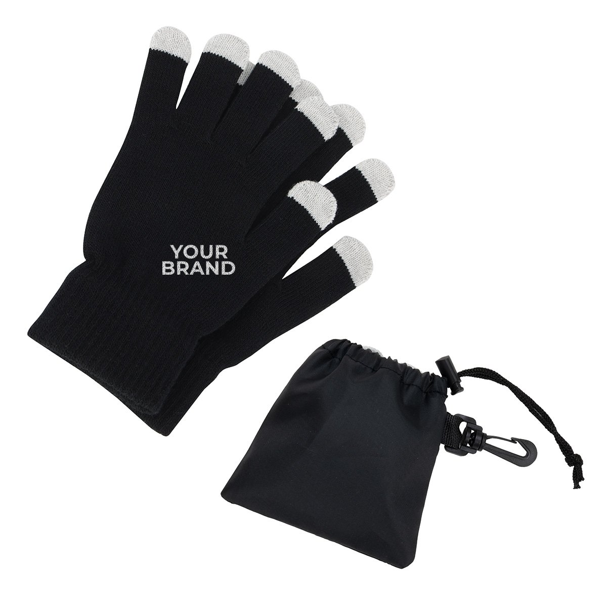 Easy Swipe Touch-Sensitive Glove With Drawstring Pouch