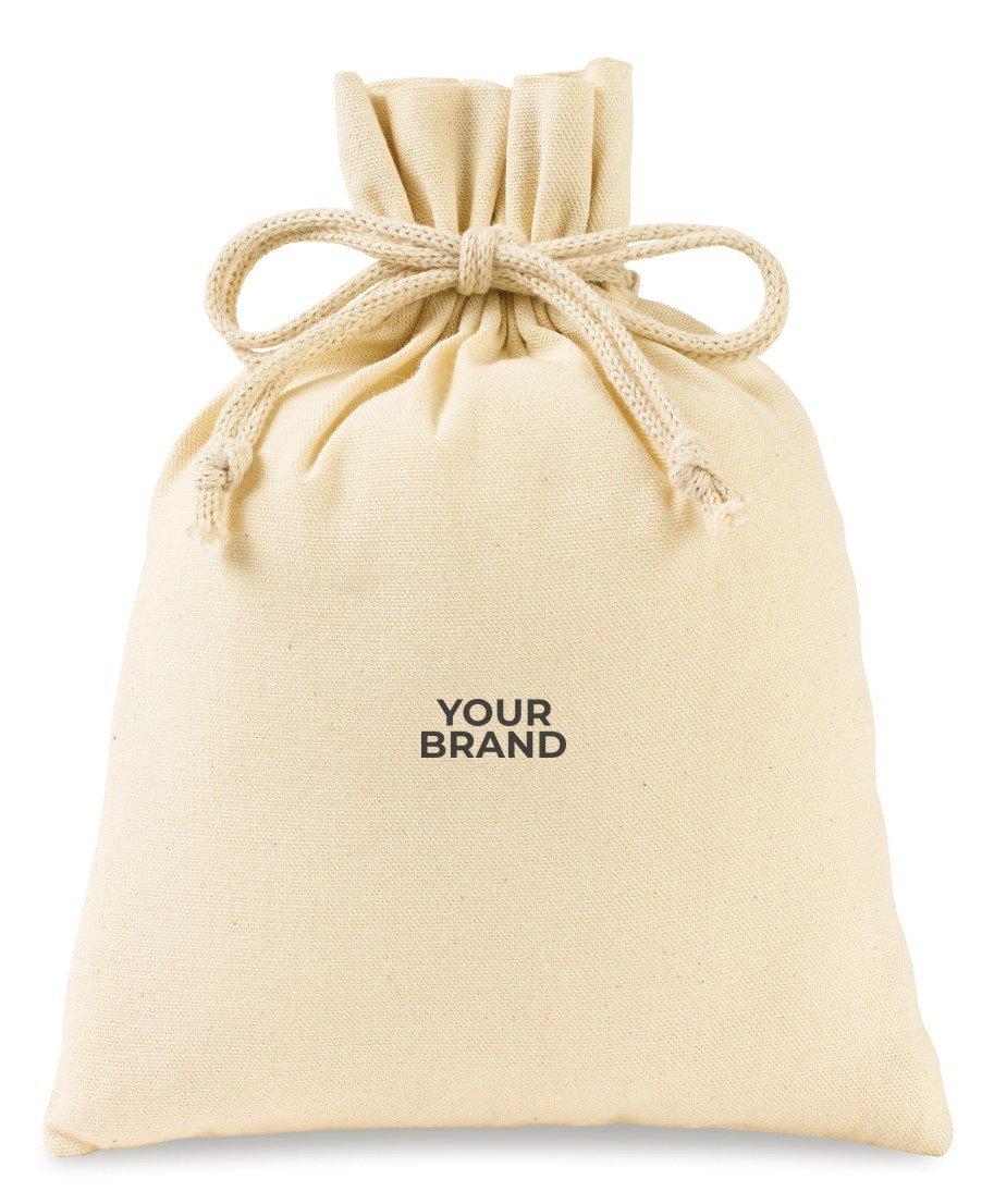 Canvas Drawstring Gift Bag- Medium
