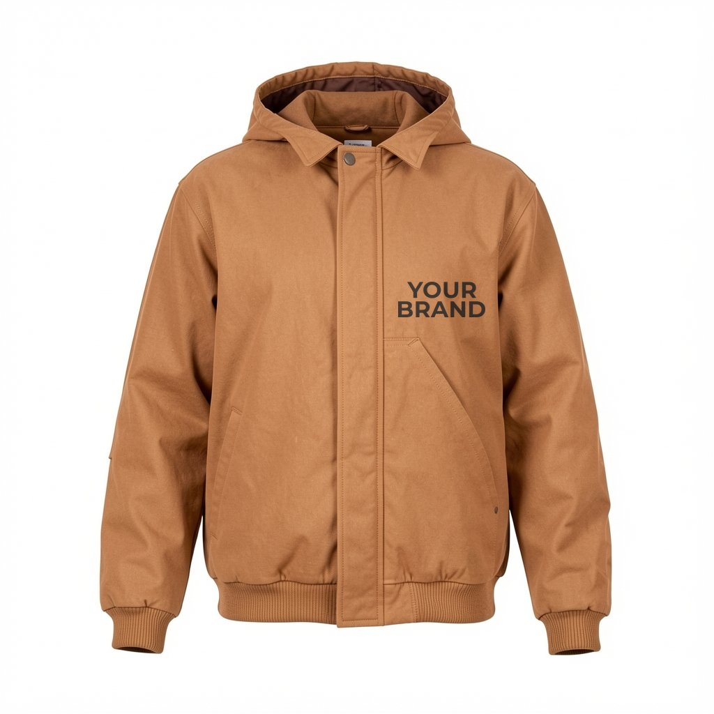 Berne Heartland Washed Duck Hooded Work Jacket