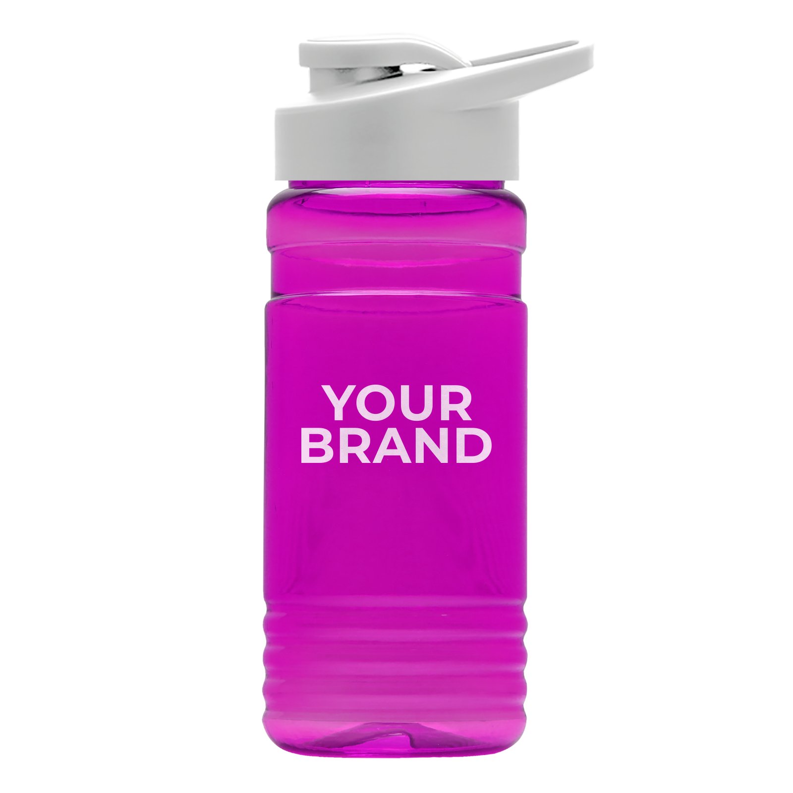 Garyline® RPET Bottle with Drink-Thru Lid - 20 oz.