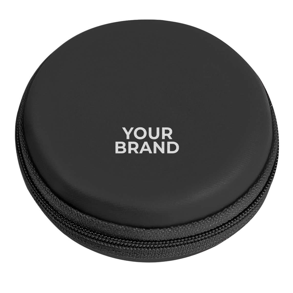 Round Zippered Electronics Travel Case