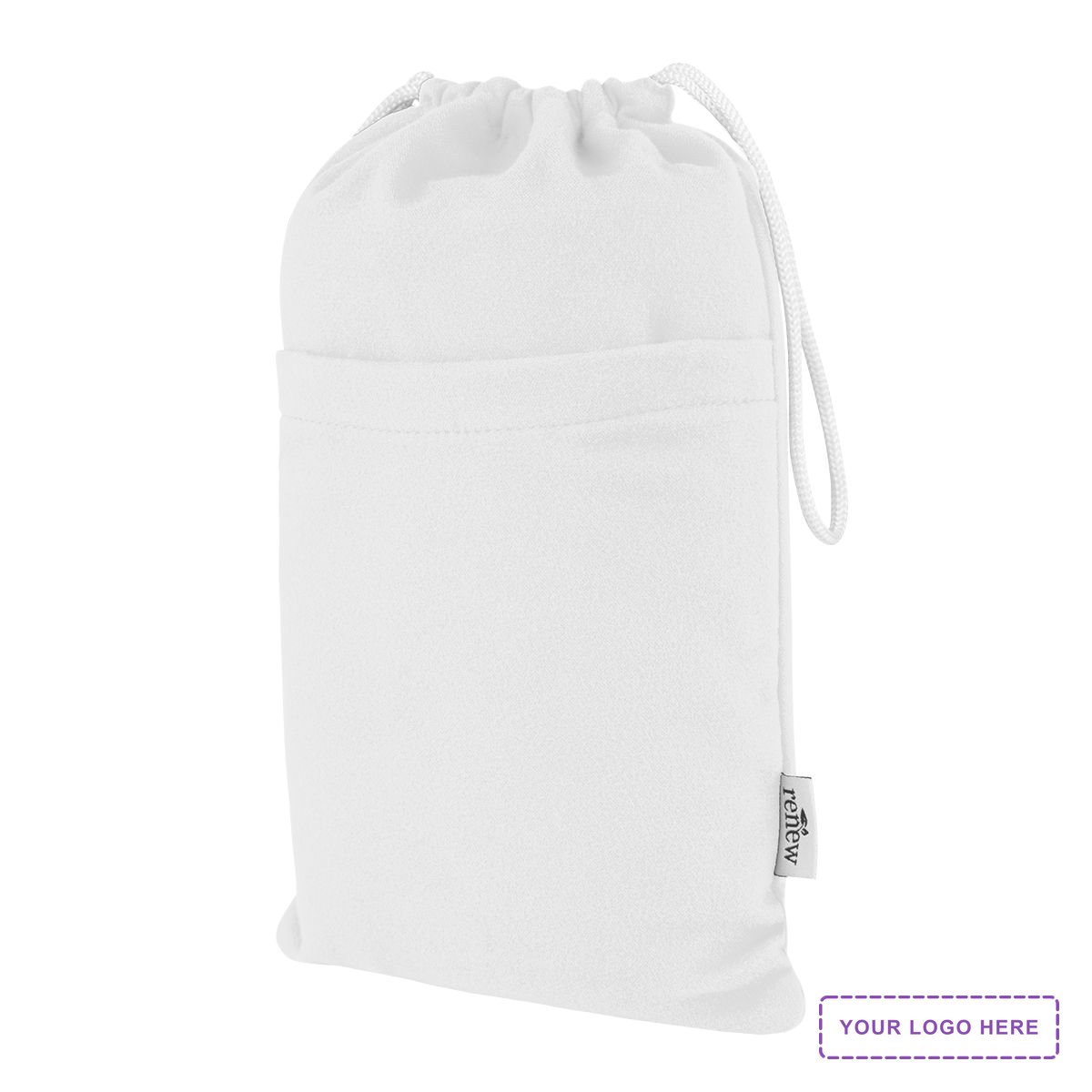 Sand-Free rPET Beach Towel With Pouch