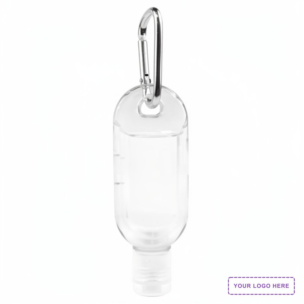 "SanGo L" 1.8 oz Hand Sanitizer Antibacterial Gel in Flip-Top Bottle with Carabiner