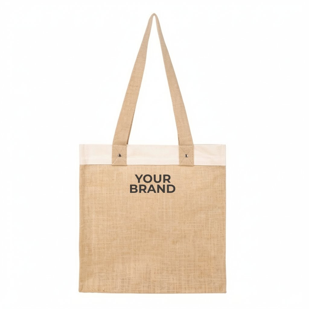 Stephen 12 Oz. Recycled Cotton & Jute Tote Bag