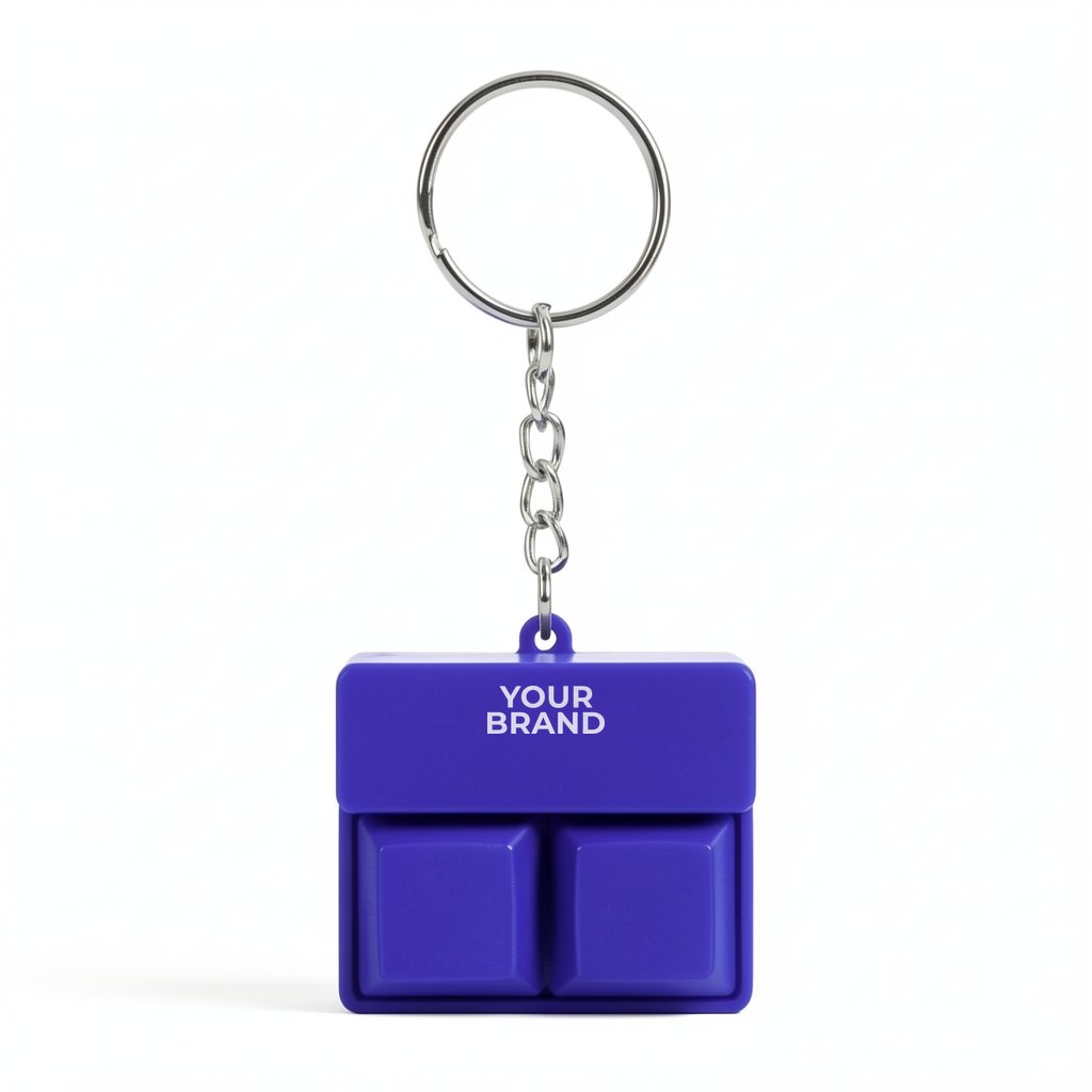 Click Fidget Keychain With Phone Stand