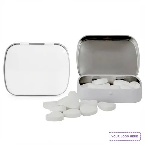 Domed Tin with Heart Shaped Mints