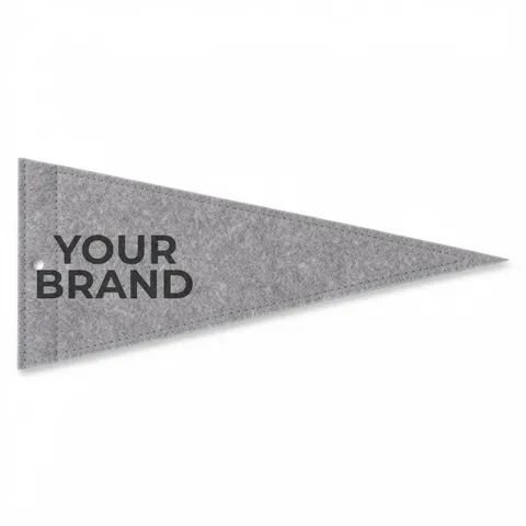 5" x 12" Full Color Felt Pennant, No Strip
