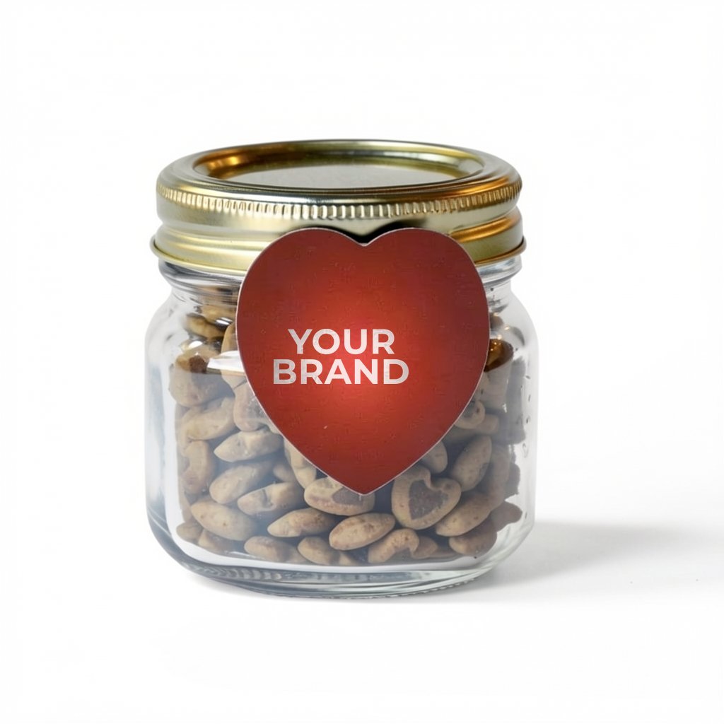 Half Pint Jar w/ Heart Magnet Pet Fill
