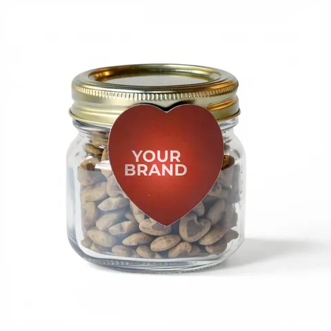 Half Pint Jar w/ Heart Magnet Pet Fill