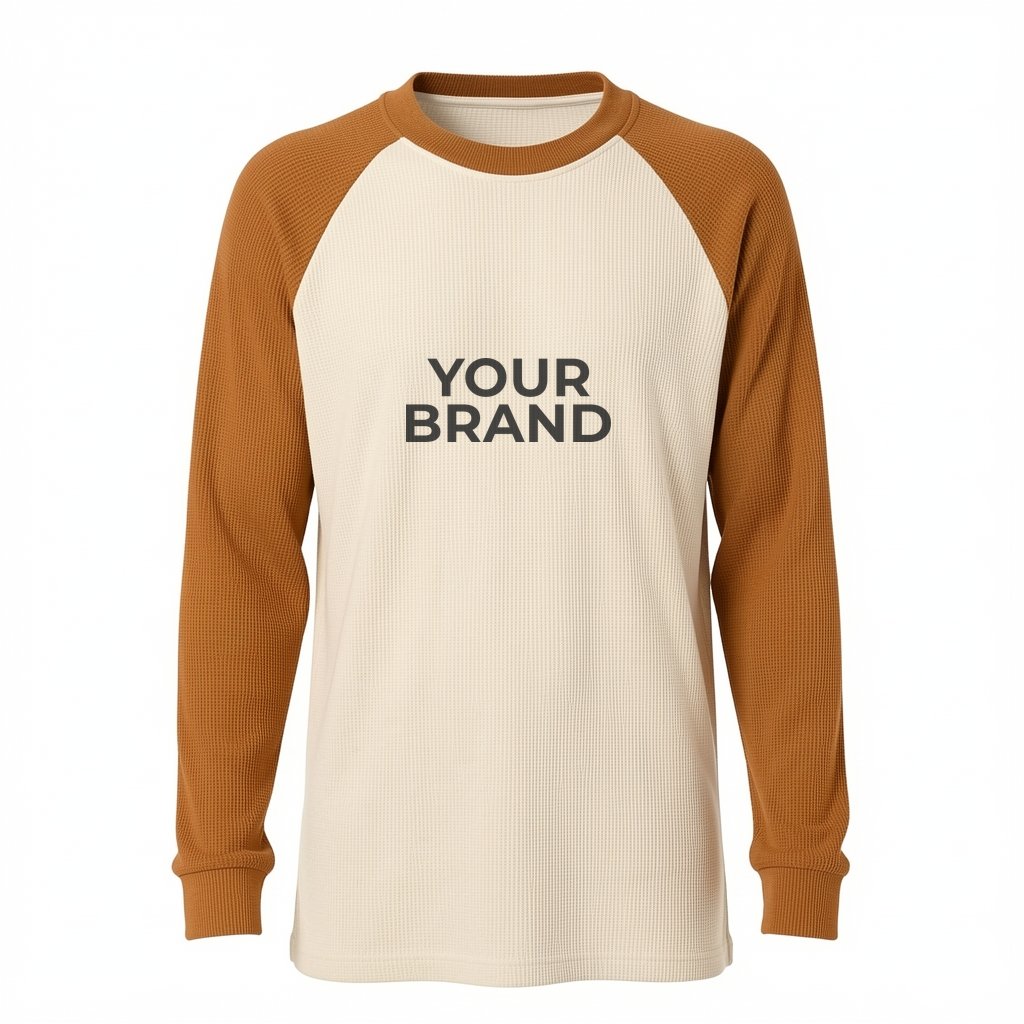 Unisex USA-Made Heavyweight Waffle Knit Thermal Raglan T-Shirt - 8211