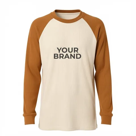 Unisex USA-Made Heavyweight Waffle Knit Thermal Raglan T-Shirt - 8211