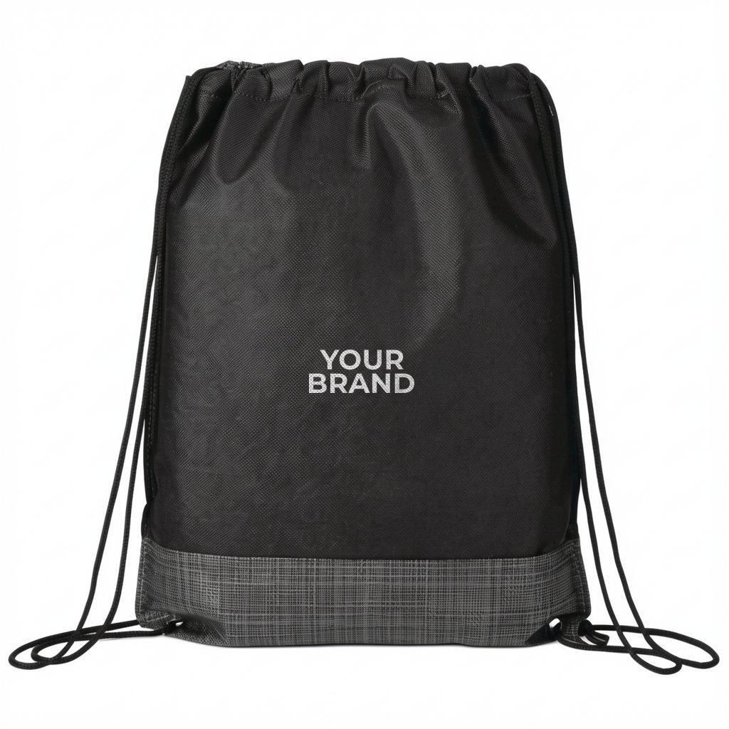 Crossweave Heat Sealed Drawstring Bag
