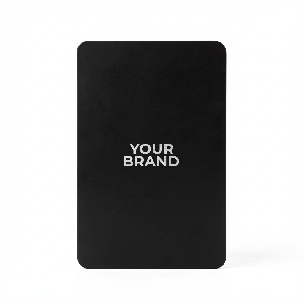 Solid Back Black Poker Size Playing Cards