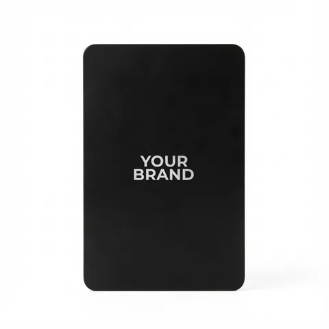 Solid Back Black Poker Size Playing Cards