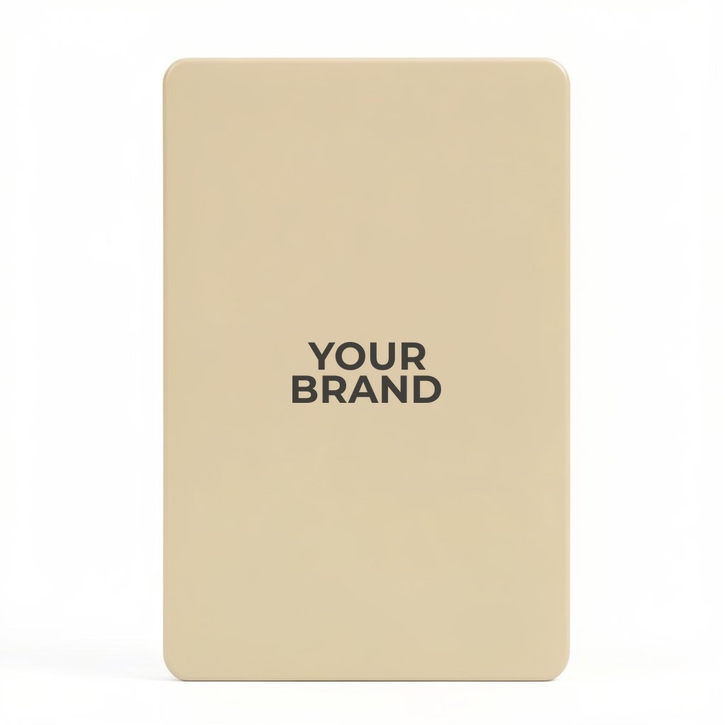 Solid Back Beige Poker Size Playing Cards
