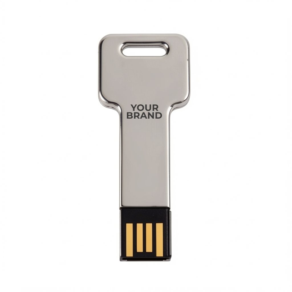 Universal Source® 4 GB Silver Key USB 2.0 Flash Drive
