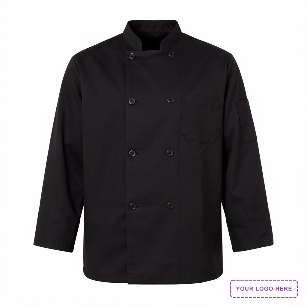 Black Traditional Chef Coat - KT76