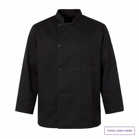 Black Traditional Chef Coat - KT76
