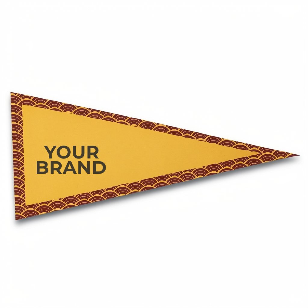 12" x 30" Full Color Felt Pennant, No Strip