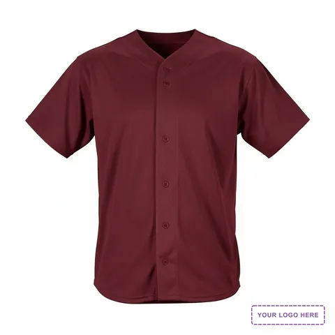 Men's Full Button Lightweight Baseball Jersey - 52MBFJ