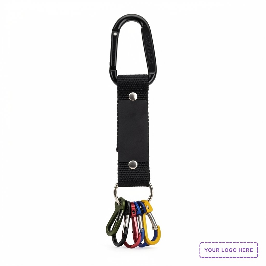 Aluminum Carabiner Strap with Color-Code Key Clips