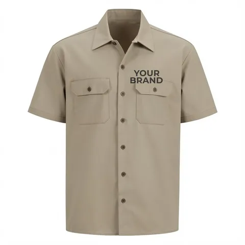 Men's Tall Short Sleeve Work Shirt - 2574T