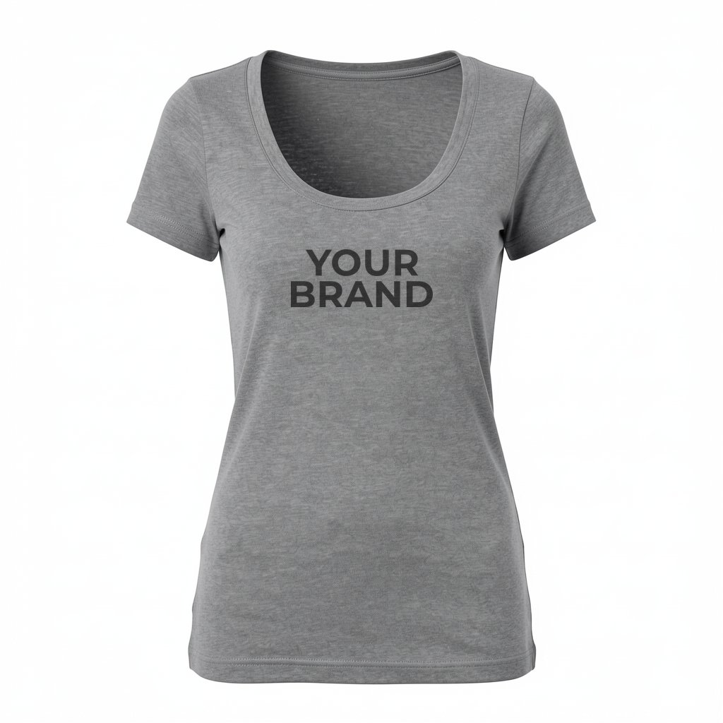 Junior's USA-Made Scoop Neck T-Shirt - 3405