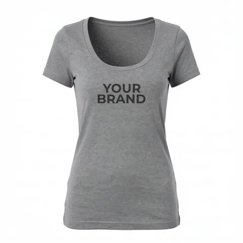 Junior's USA-Made Scoop Neck T-Shirt - 3405