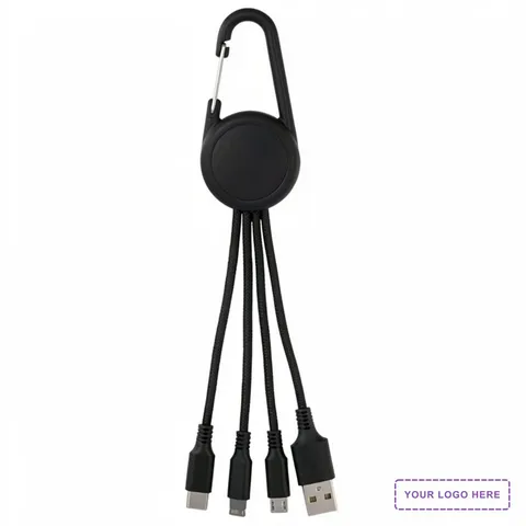 Color Light UP 3-IN-1 Carabiner Charging Cable