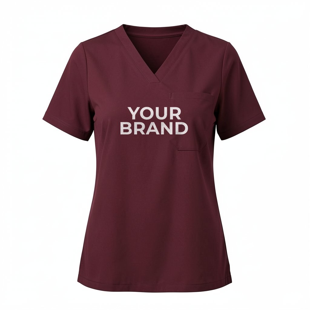 Women's Rhena Essential 1-Pocket Scrub V-Neck Top - W10001