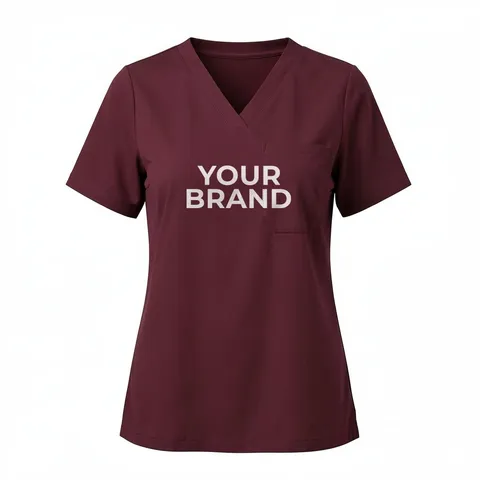 Women's Rhena Essential 1-Pocket Scrub V-Neck Top - W10001