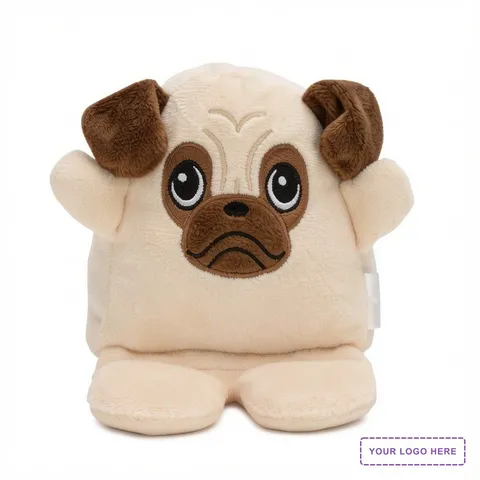 Phone Pals™ Weighted Plush Phone Holder - Pug