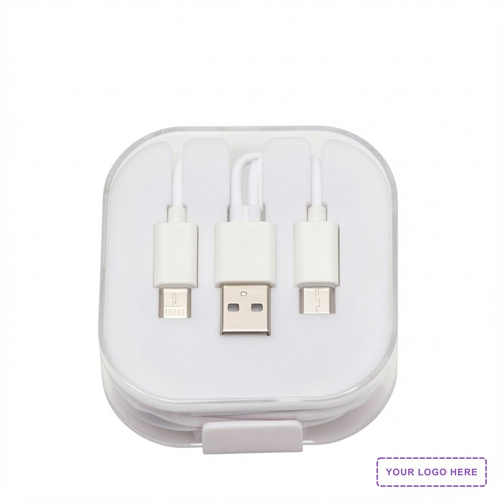 Trio 3-in-1 Charging Cable with Built-In Phone Stand